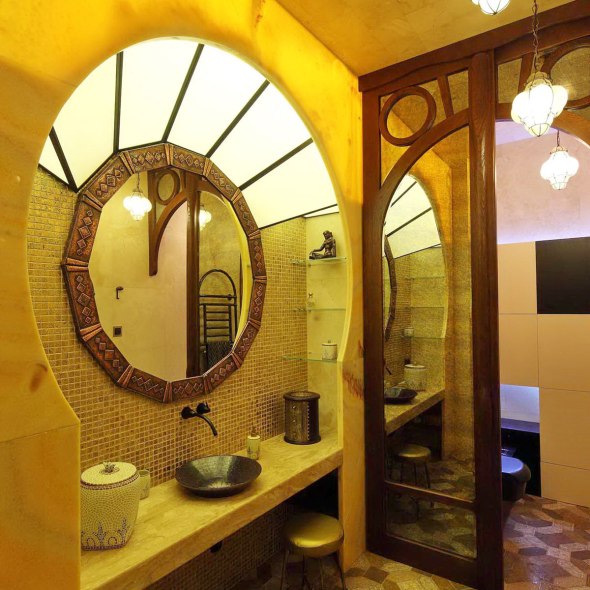 Интерьер в стиле Гауди. Ванная комната