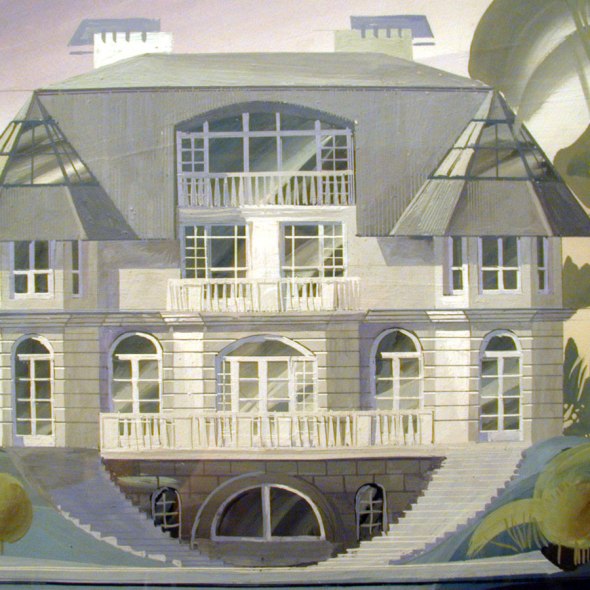 Проект коттеджа. Вилла № 3. Главный фасад