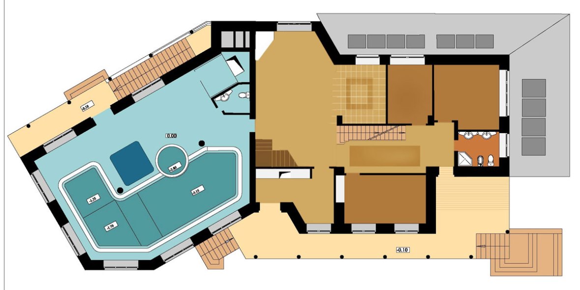 План первого этажа