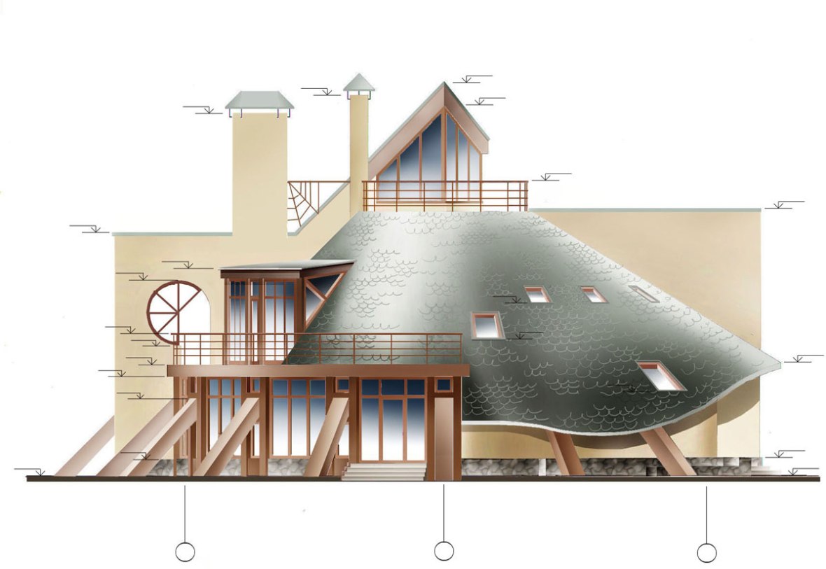 Чертеж фасада