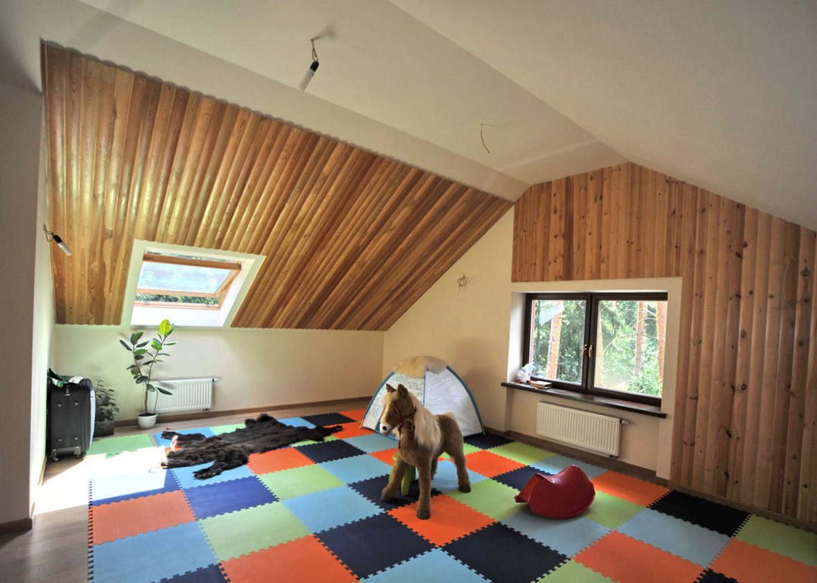 Дизайн коттеджа. Уютный минимализм. Игровая комната