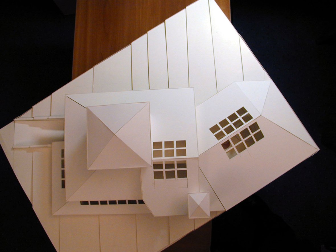 Дом на склоне. Макет. Вид сверху