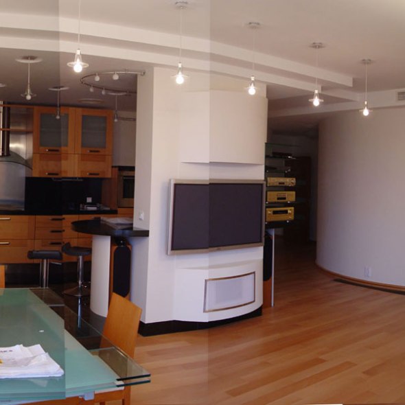 Дизайн квартиры в современном стиле. Гостиная