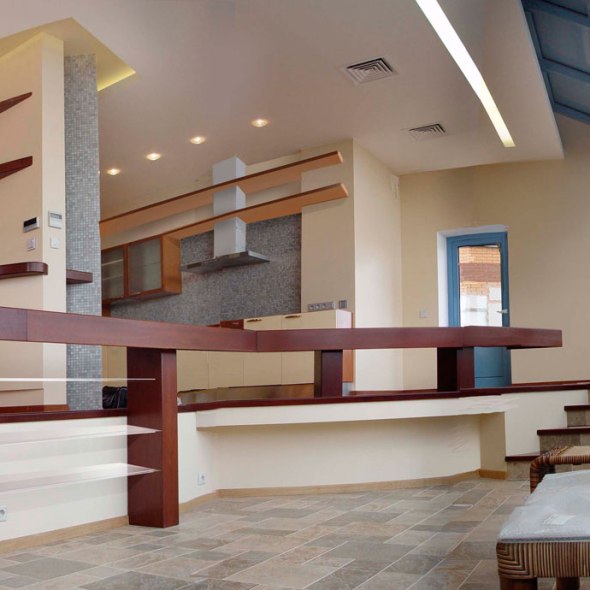 Дизайн интерьера квартиры в пентхаусе