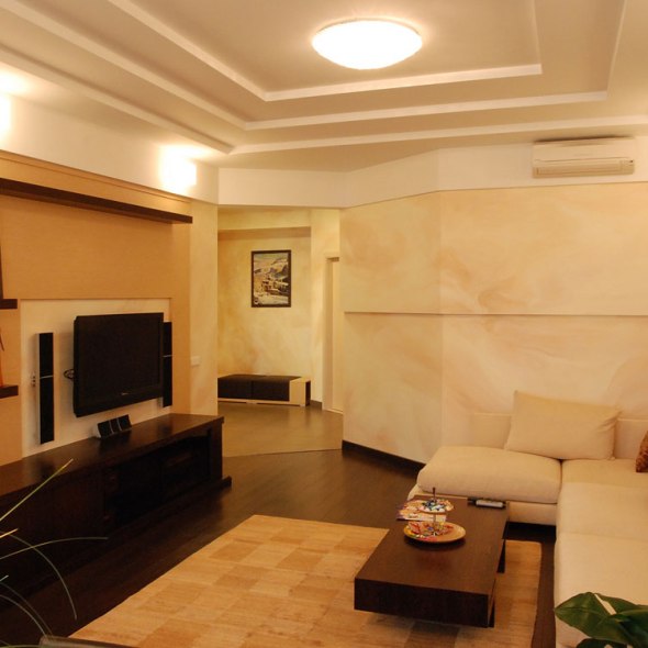 Дизайн интерьера квартиры в современном стиле. Гостиная